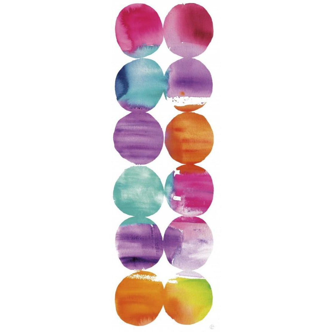 Spring Dots Panel I -Paper Art-14&quotx38"