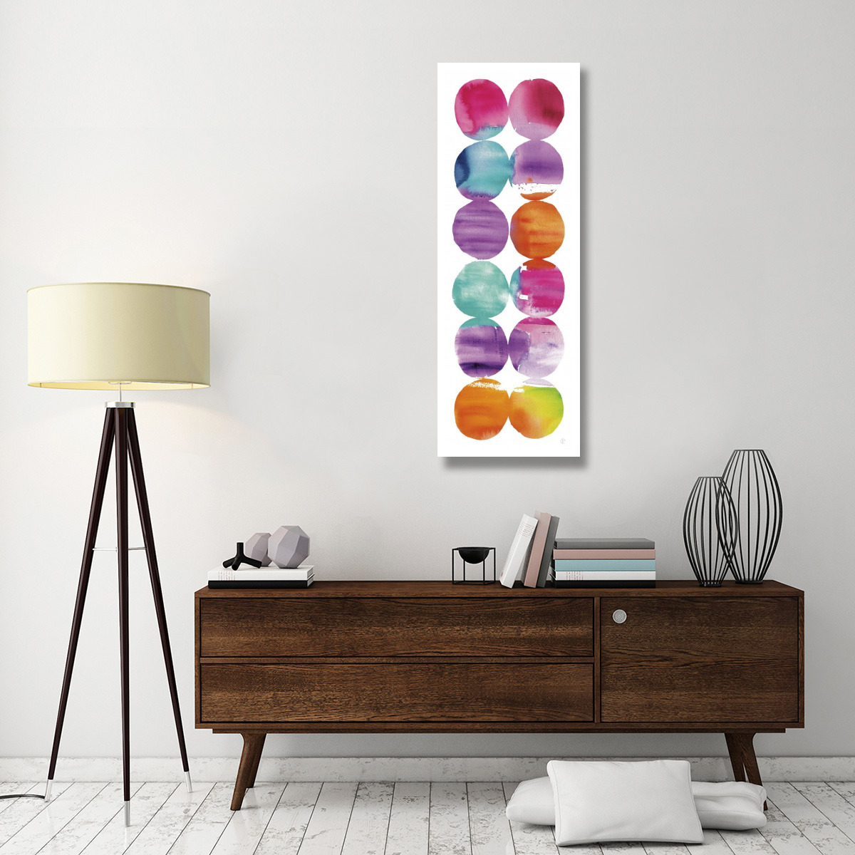 Spring Dots Panel I -Paper Art-20&quotx56"