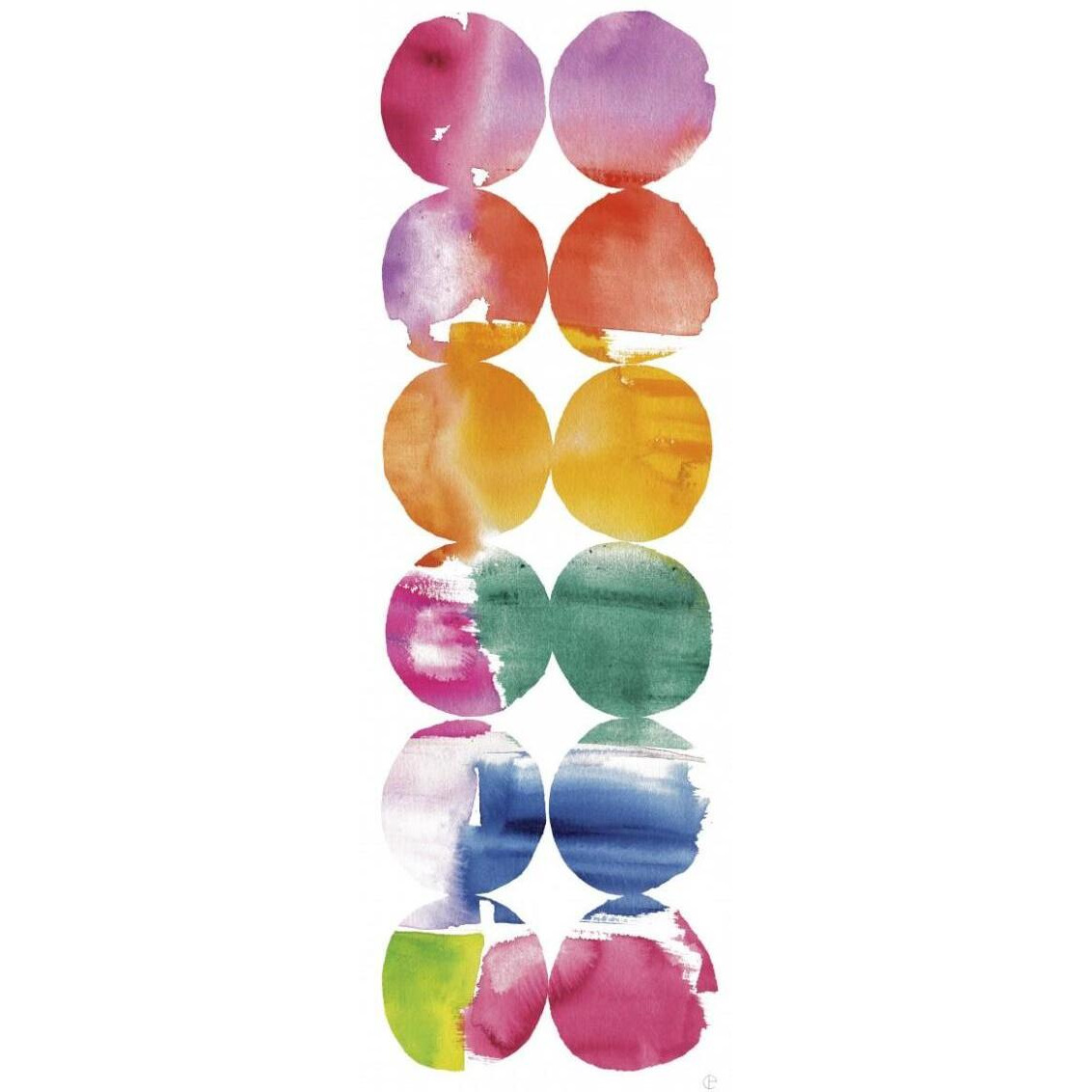 Spring Dots Panel II -Paper Art-26&quotx74"