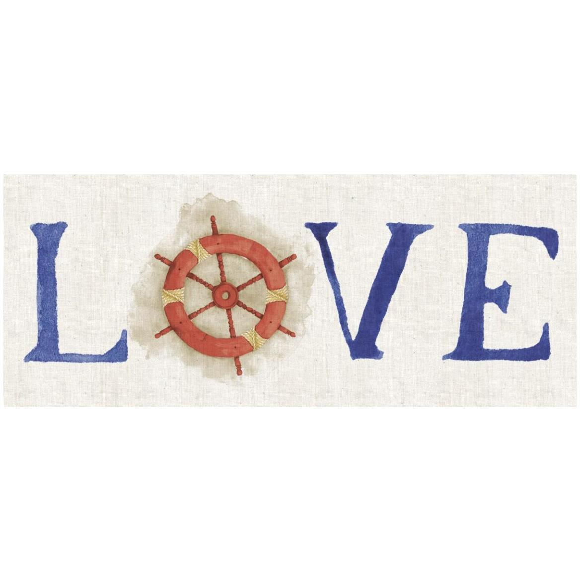 New Horizons Love on Linen -Paper Art-52&quotx22"