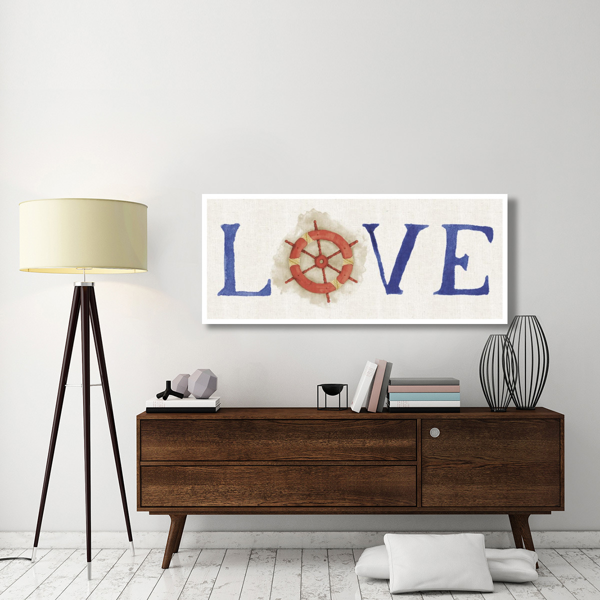 New Horizons Love on Linen -Paper Art-62&quotx26"