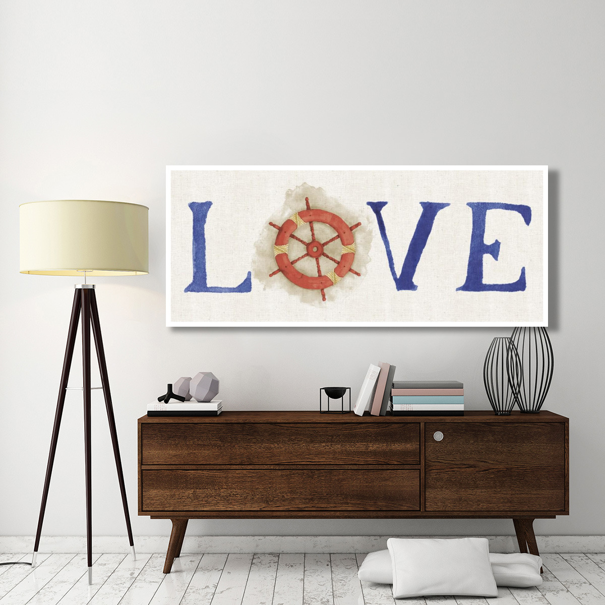New Horizons Love on Linen -Paper Art-77&quotx32"