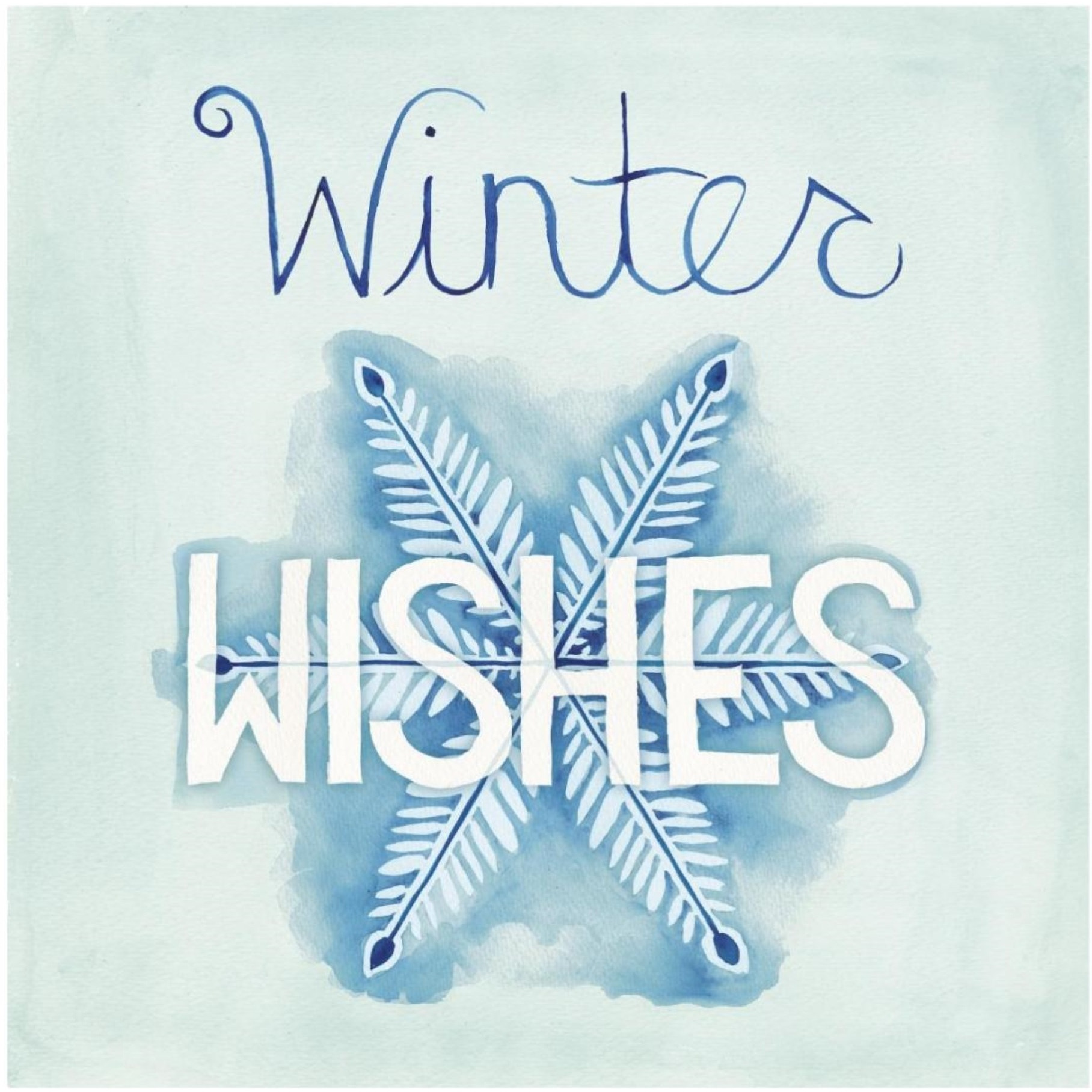 Snowflake Sayings II -Paper Art-20&quotx20"