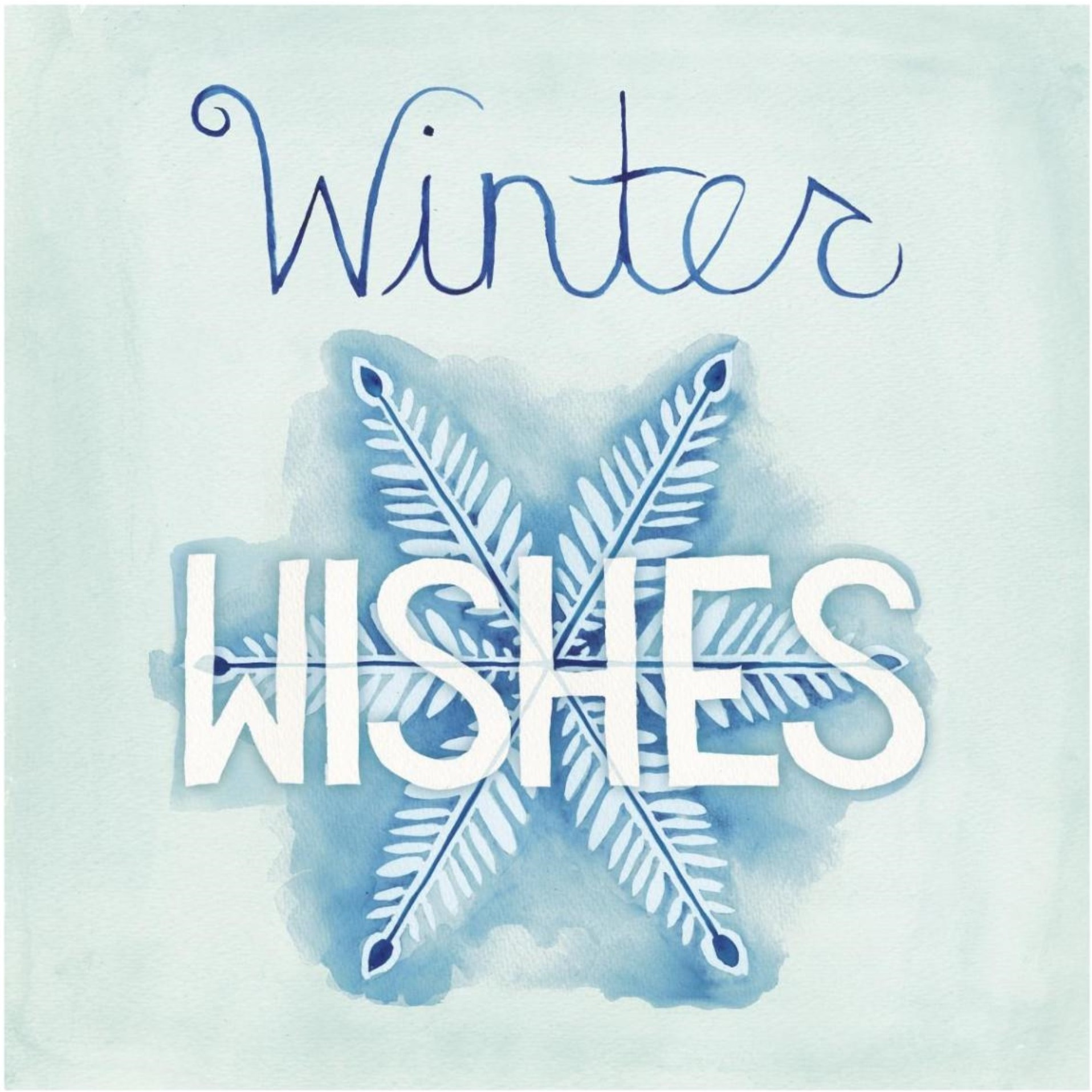 Snowflake Sayings II -Paper Art-42&quotx42"