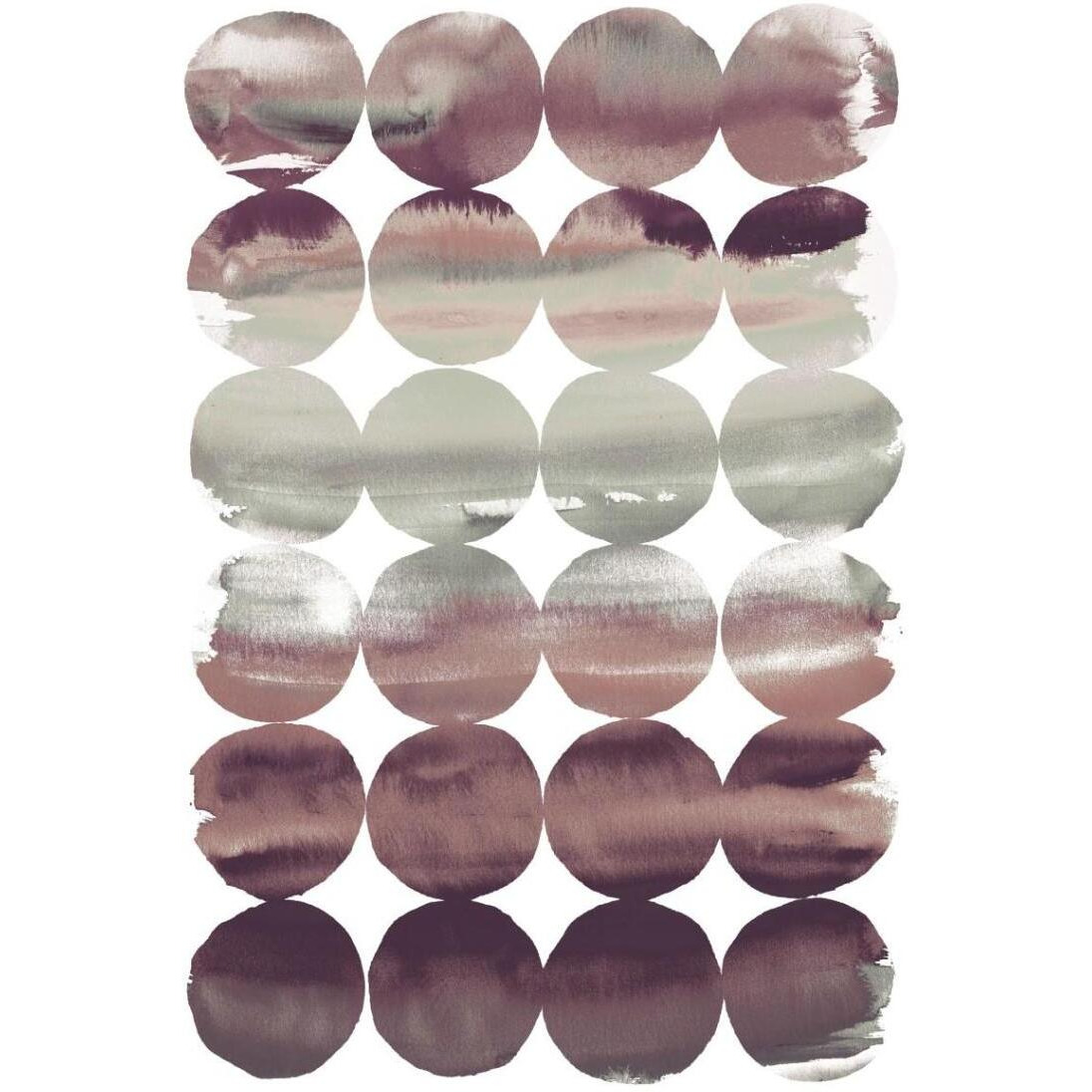 Summer Dots Plum -Paper Art-14&quotx20"