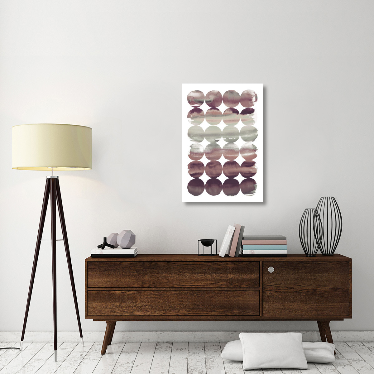 Summer Dots Plum -Paper Art-26&quotx38"