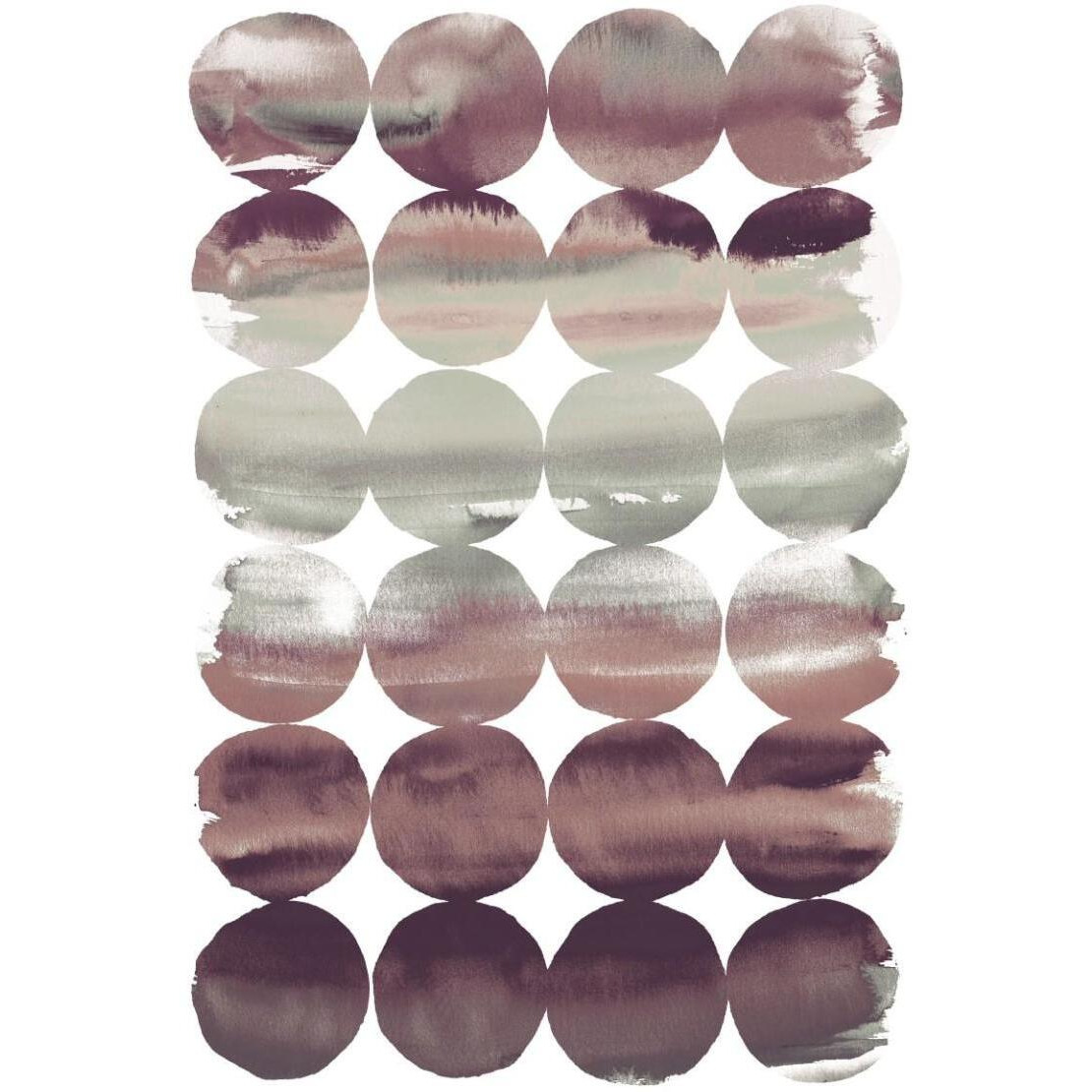 Summer Dots Plum -Paper Art-34&quotx50"