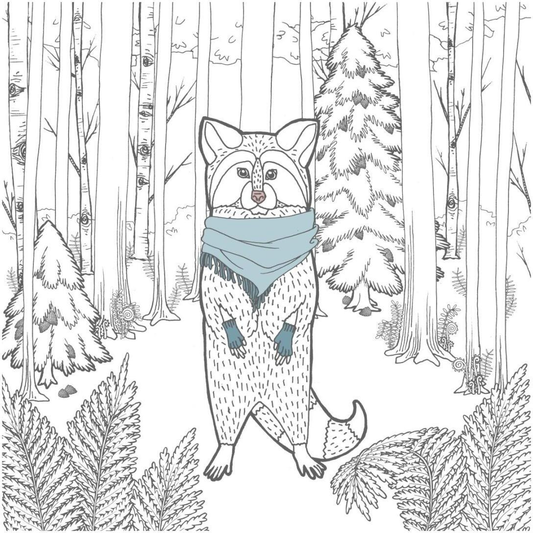 Color the Forest Color II -Paper Art-20&quotx20"
