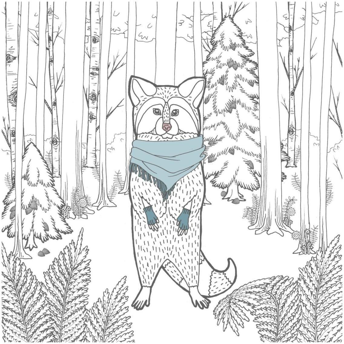 Color the Forest Color II -Paper Art-32&quotx32"