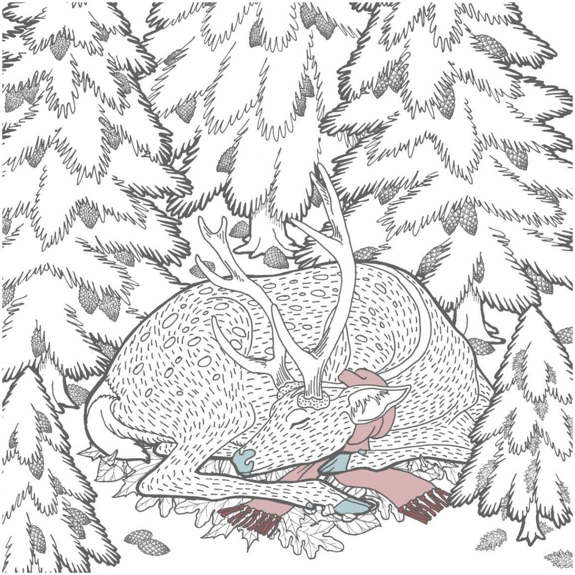 Color the Forest Color III -Paper Art-42&quotx42"