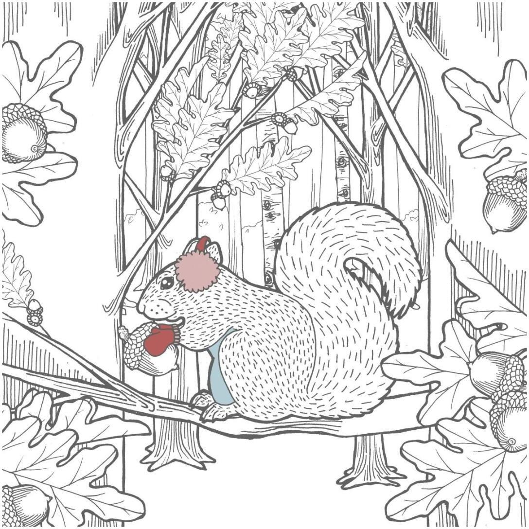 Color the Forest Color VIII -Paper Art-20&quotx20"