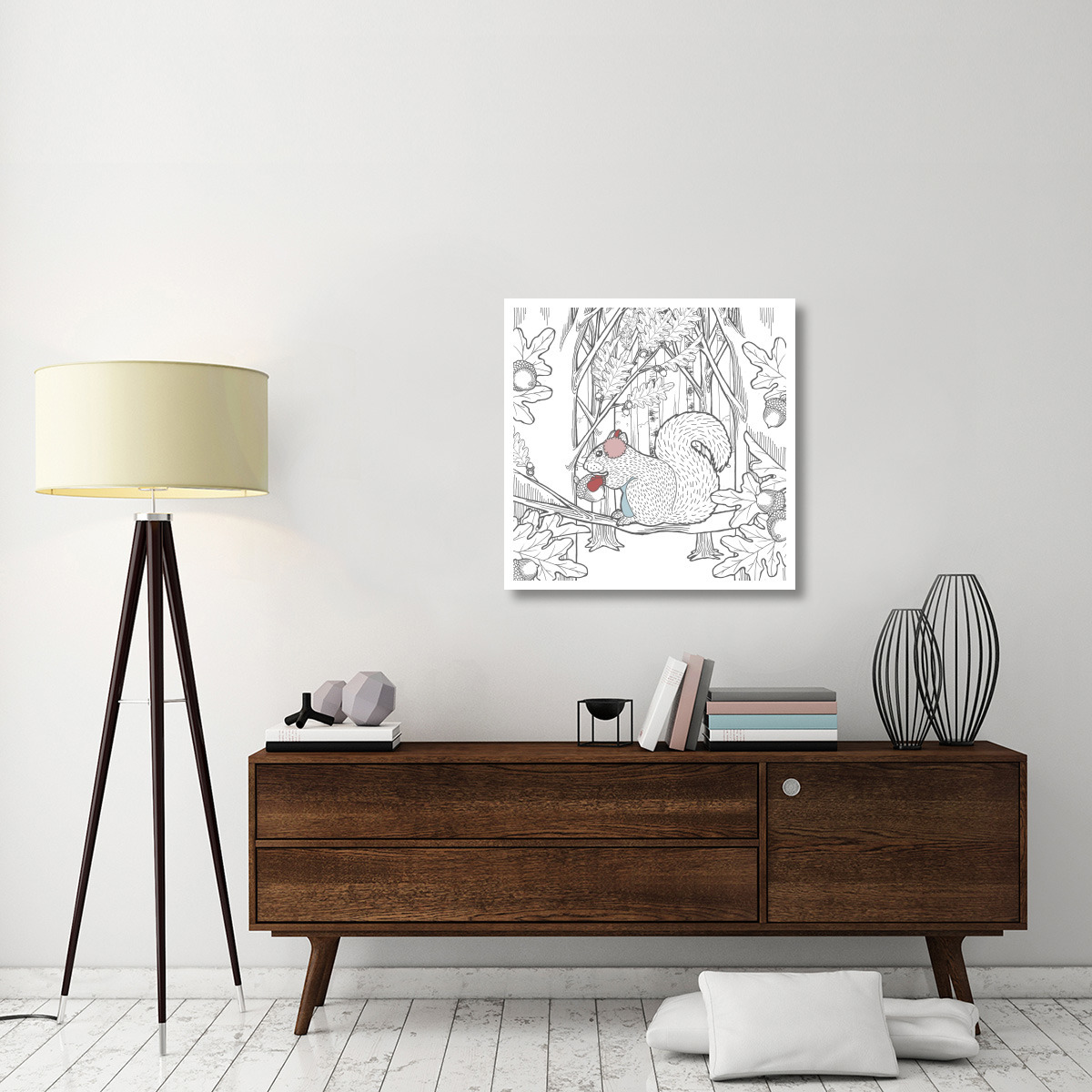 Color the Forest Color VIII -Paper Art-32&quotx32"