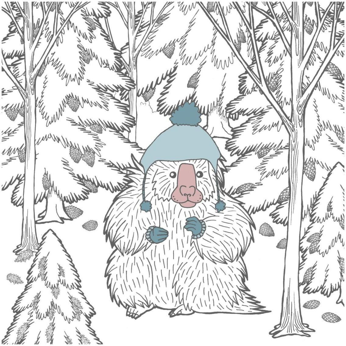 Color the Forest Color IX -Paper Art-32&quotx32"