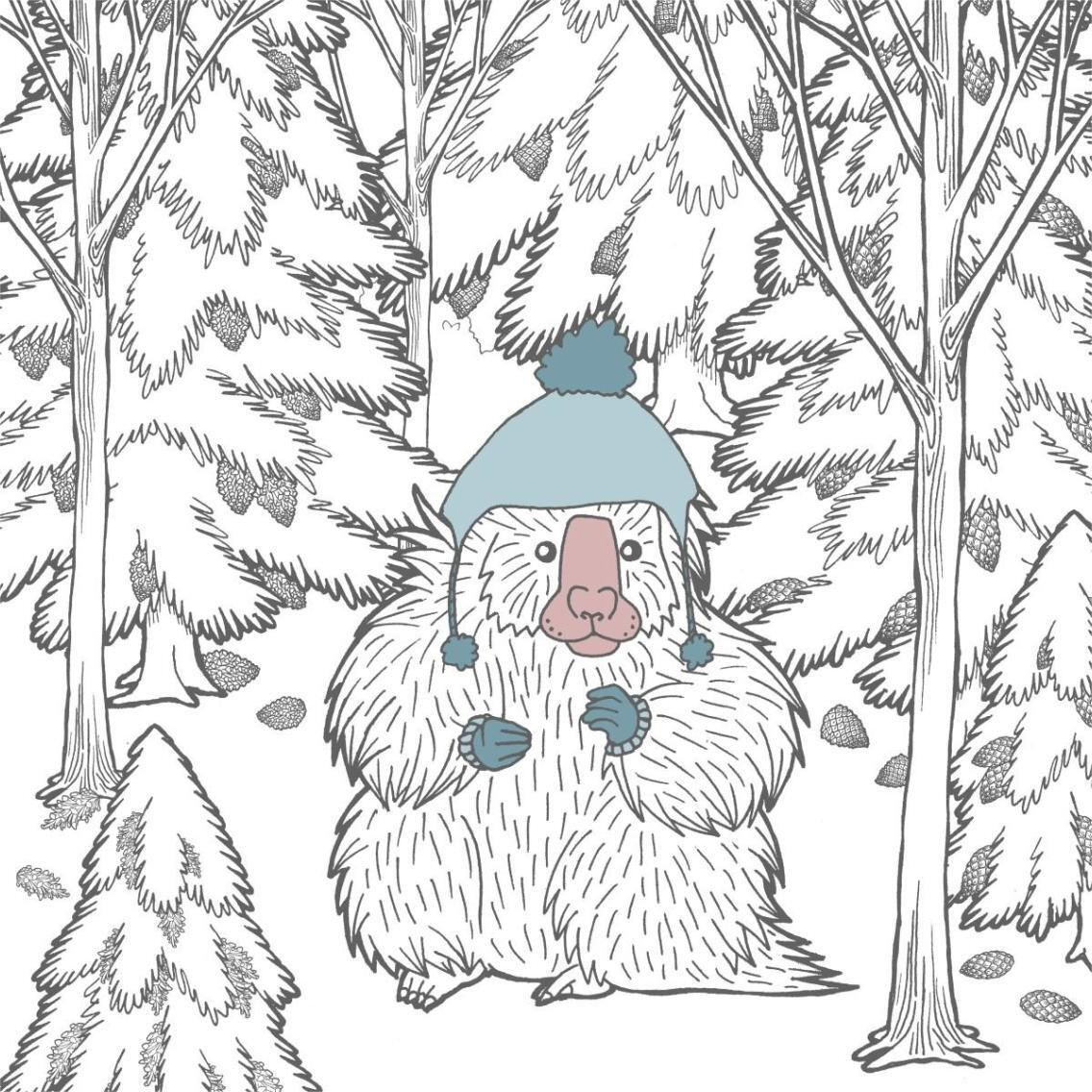Color the Forest Color IX -Paper Art-38&quotx38"