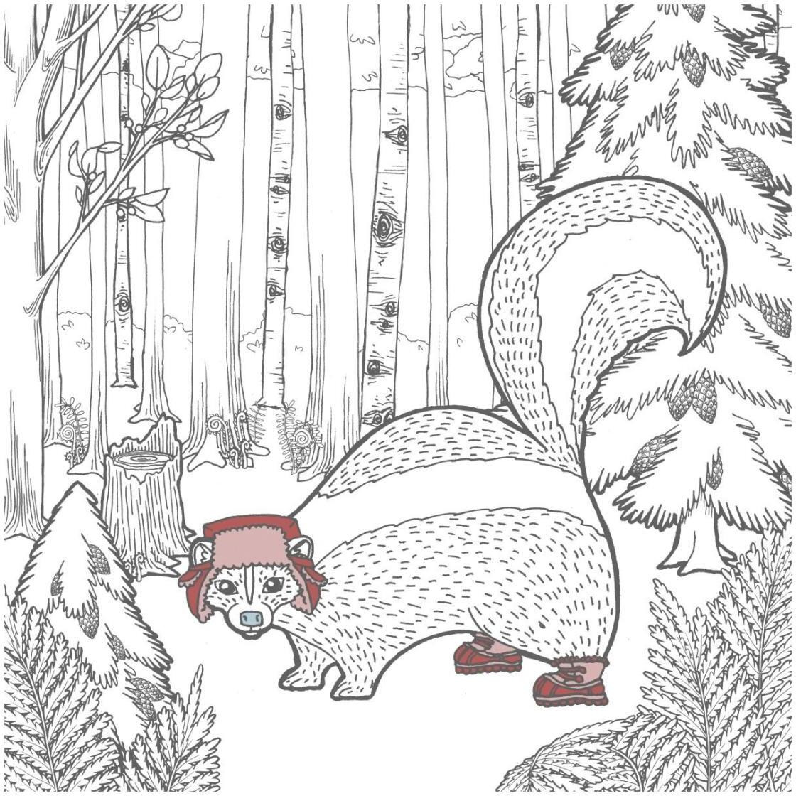 Color the Forest Color X -Paper Art-26&quotx26"