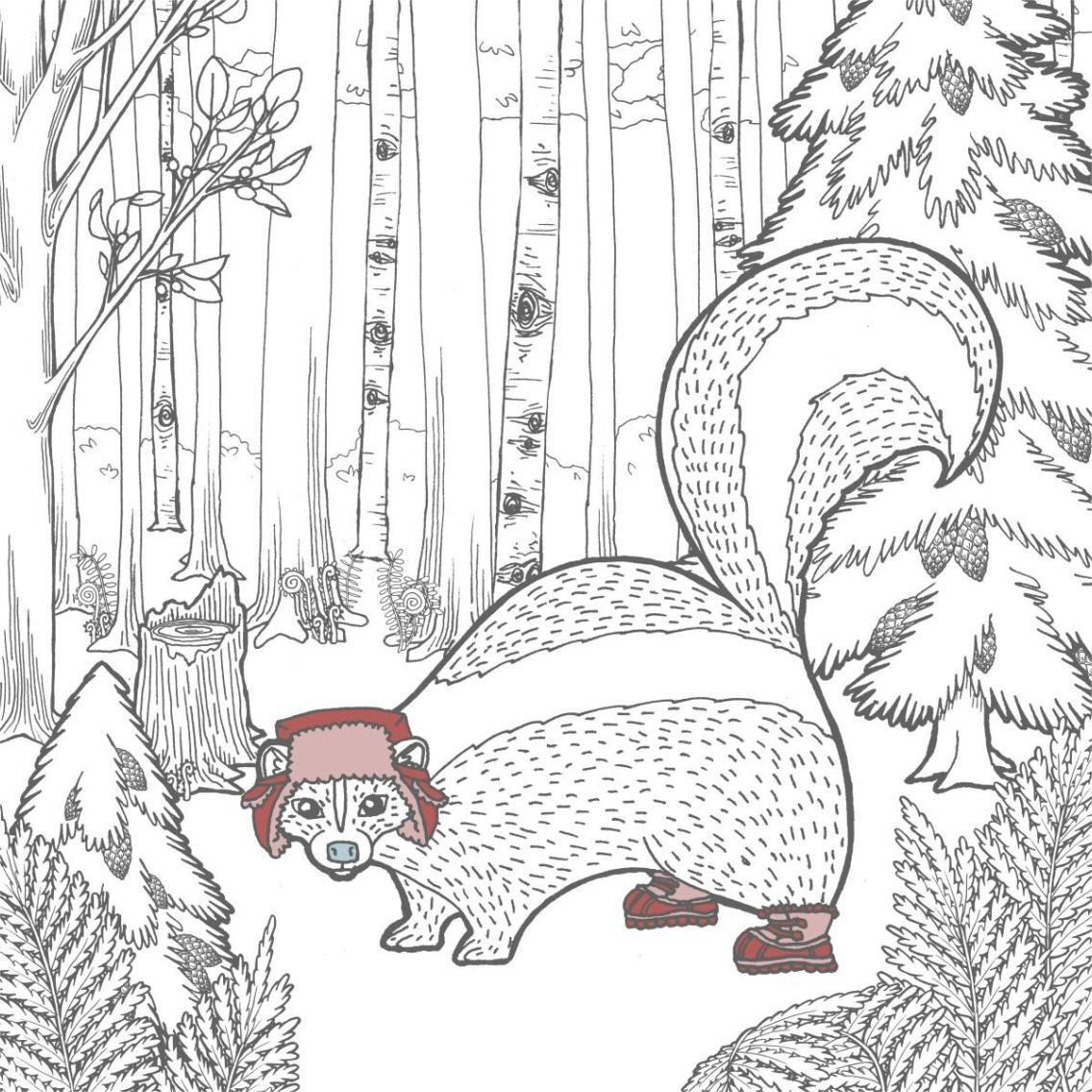 Color the Forest Color X -Paper Art-38&quotx38"