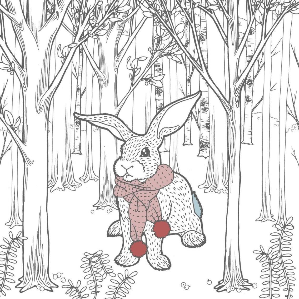 Color the Forest Color XI -Paper Art-38&quotx38"