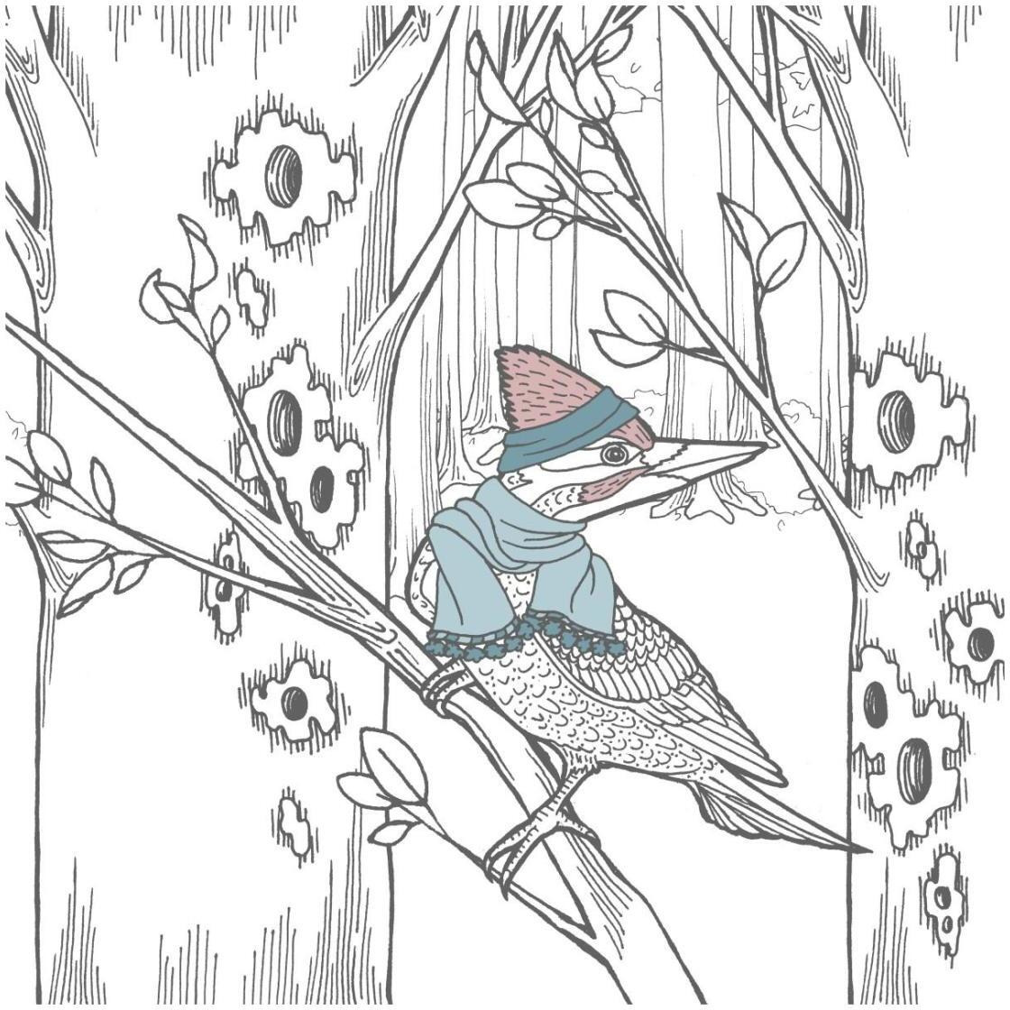Color the Forest Color XII -Paper Art-26&quotx26"