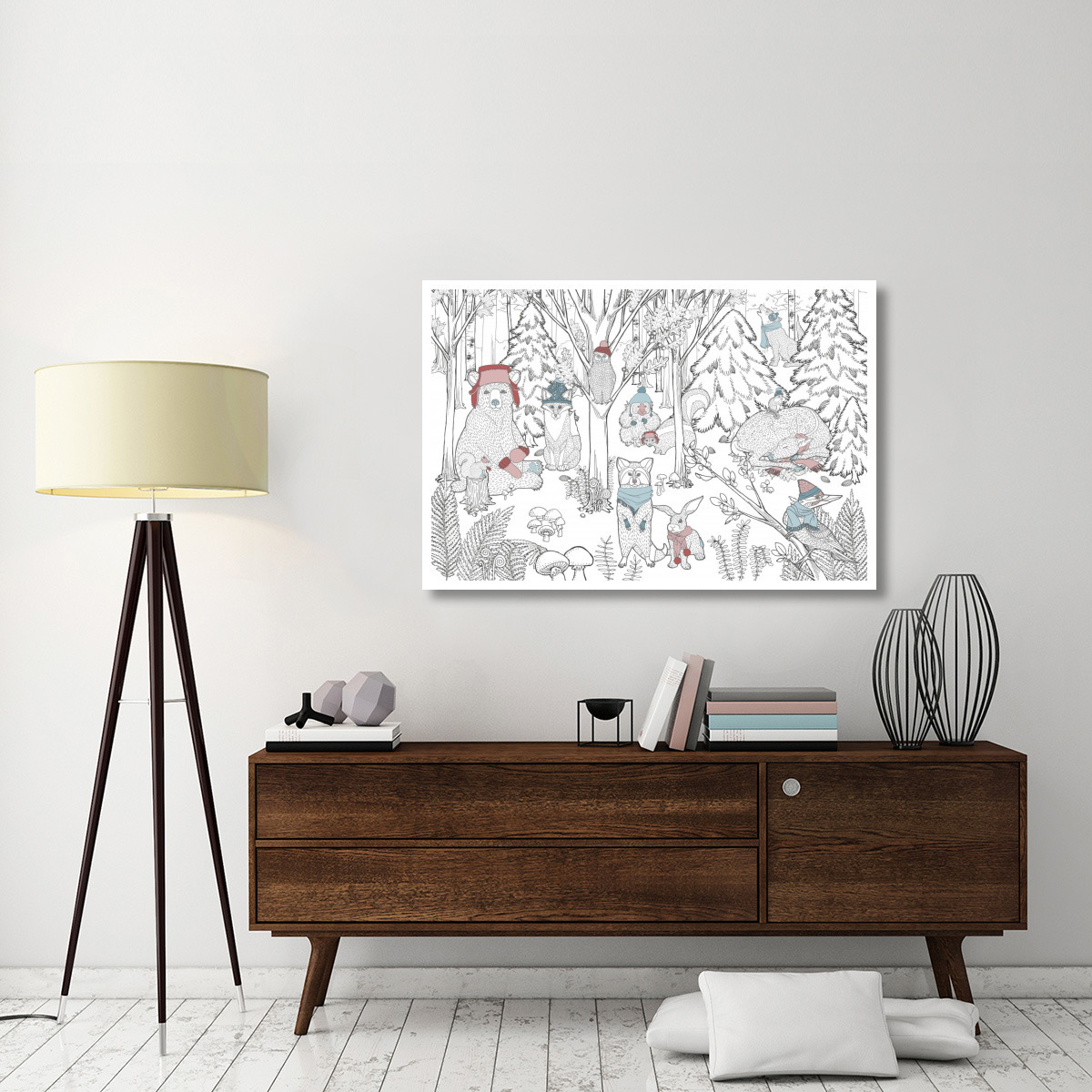 Color the Forest Color XIII -Paper Art-50&quotx34"