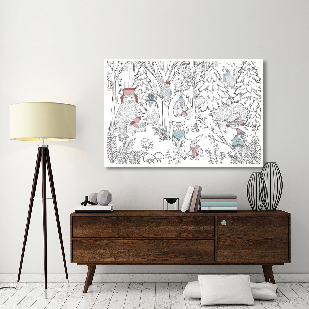 Color the Forest Color XIII -Paper Art-62&quotx42"