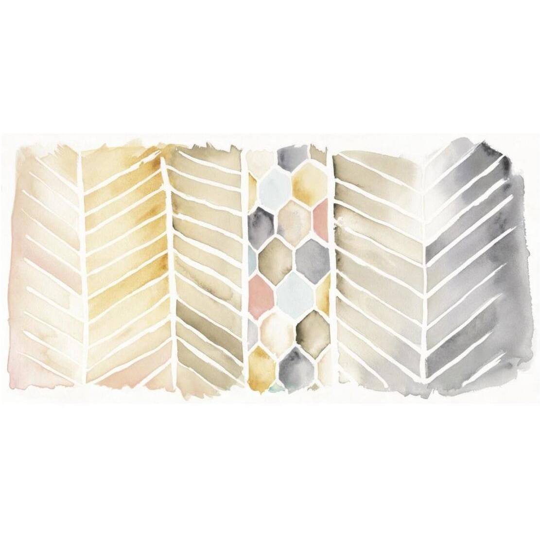 Watercolor Chevron Crop -Paper Art-26&quotx14"