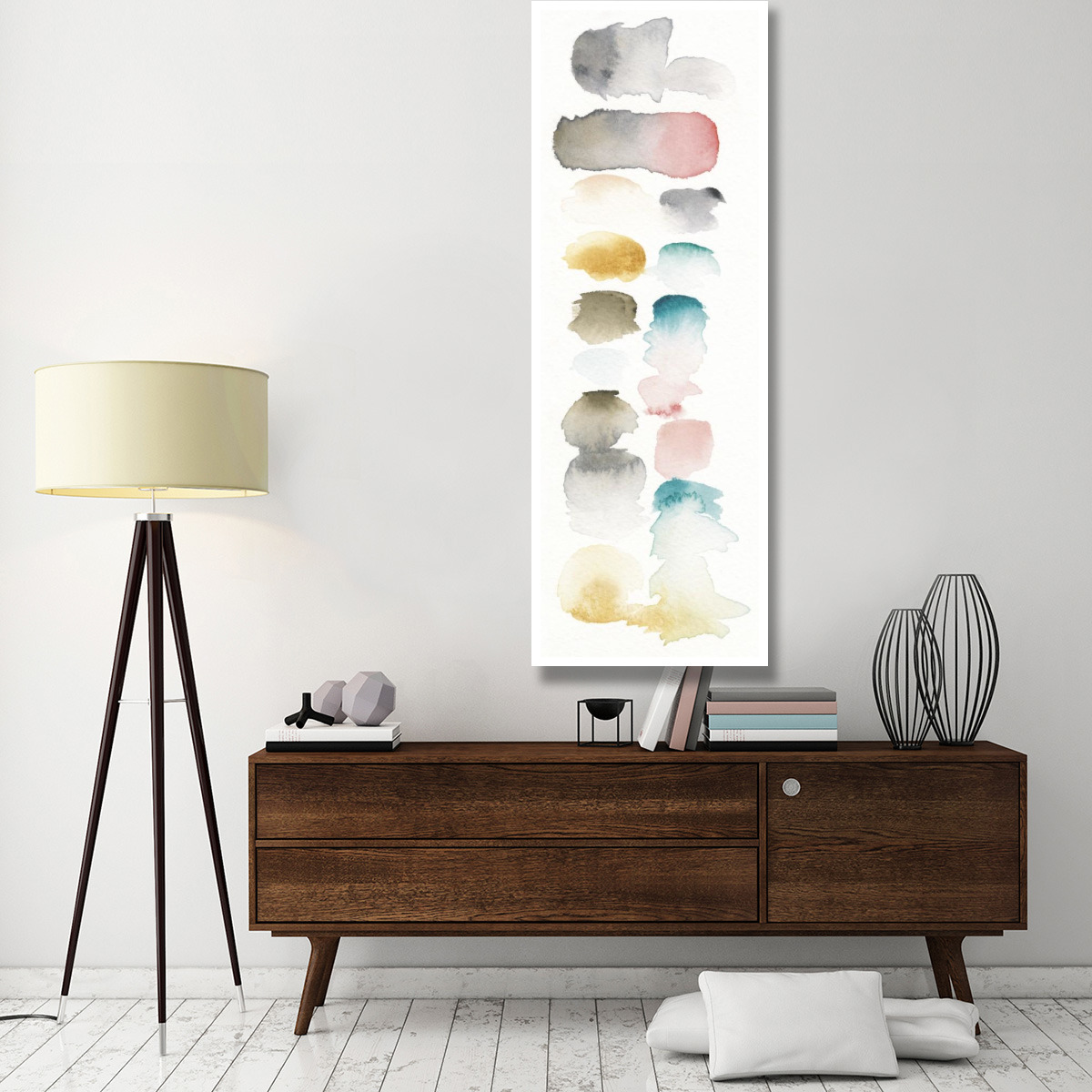 Watercolor Swatch Panel I -Paper Art-26&quotx74"
