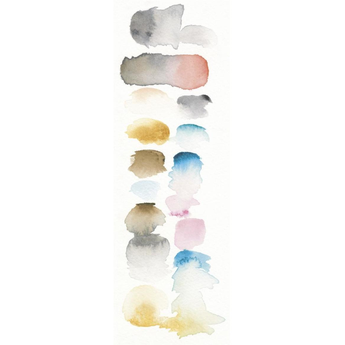 Watercolor Swatch Panel I Bright -Paper Art-26&quotx74"