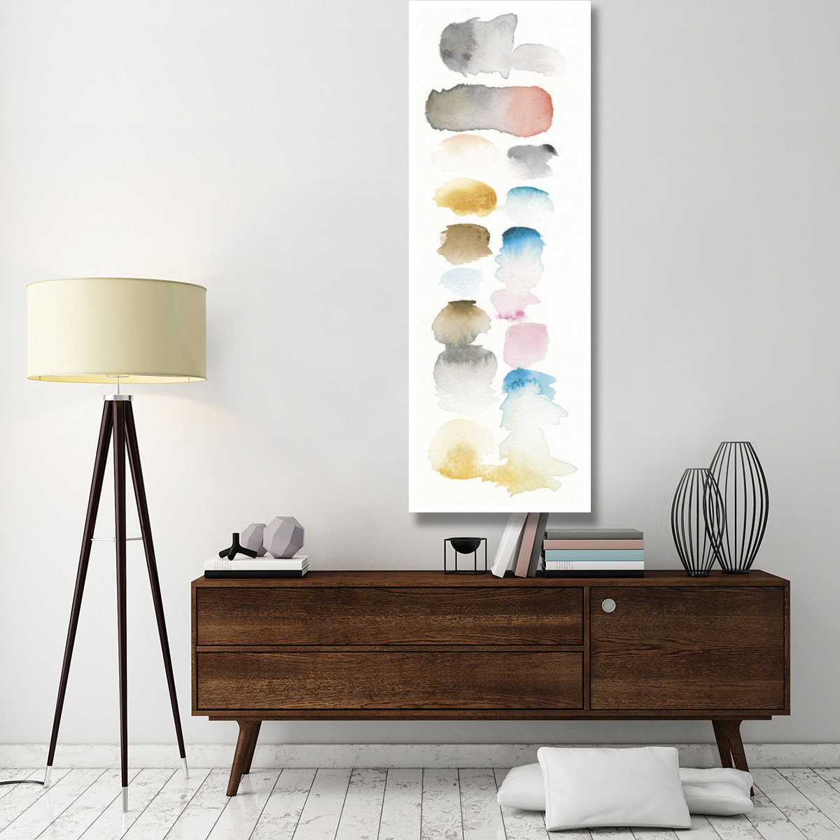 Watercolor Swatch Panel I Bright -Paper Art-26&quotx74"