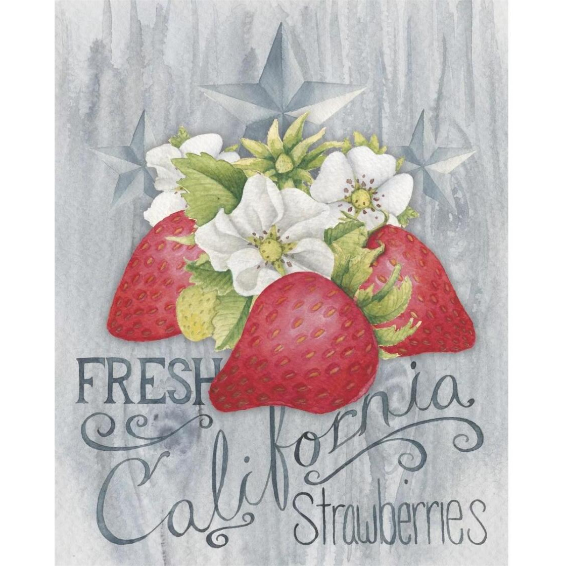American Berries I -Paper Art-24&quotx30"