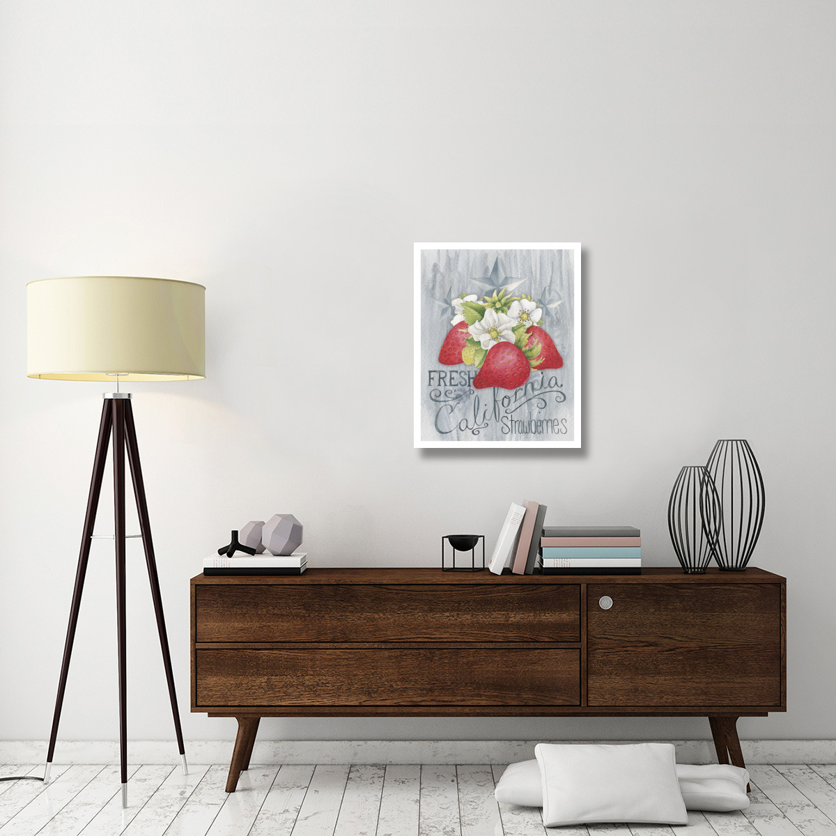 American Berries I -Paper Art-24&quotx30"