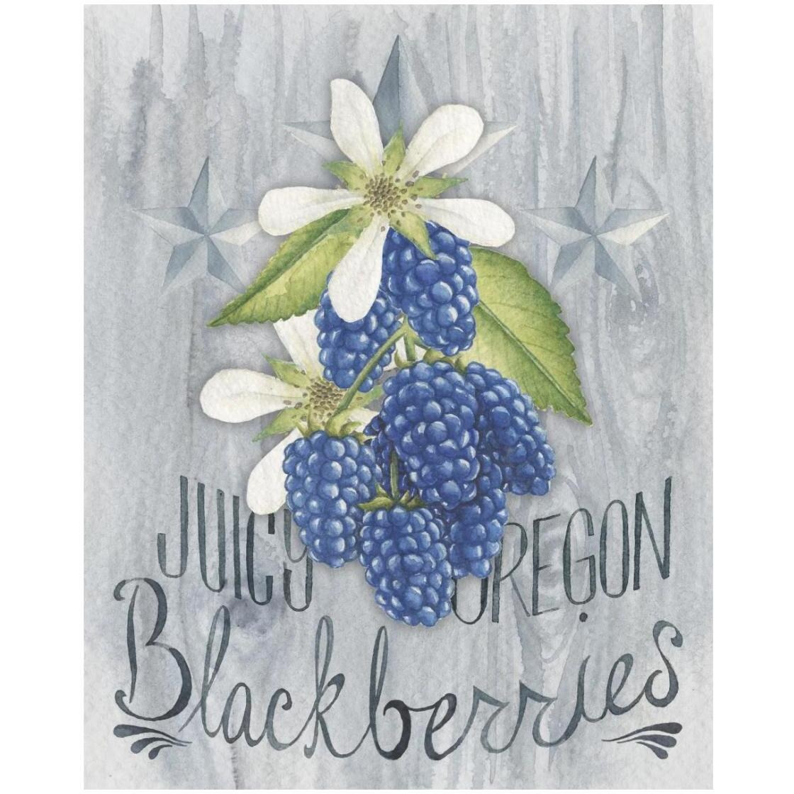 American Berries IV -Paper Art-22&quotx26"