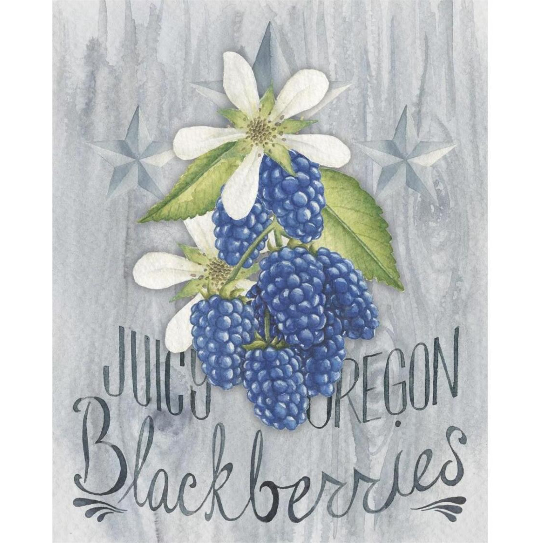 American Berries IV -Paper Art-24&quotx30"
