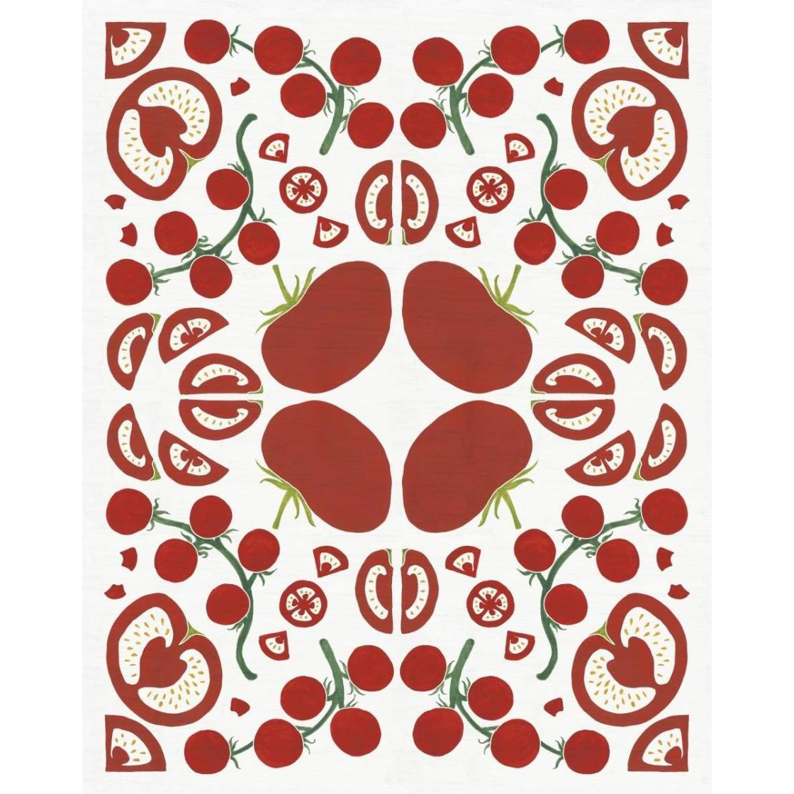 Retro Tomato Otomi -Paper Art-24&quotx30"