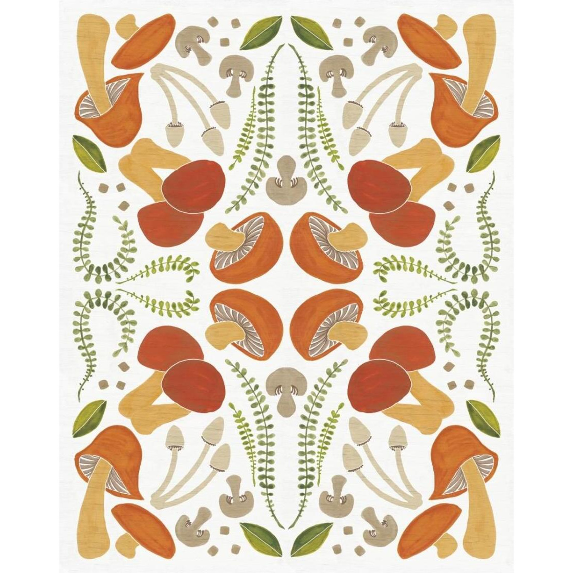 Retro Mushroom Otomi -Paper Art-24&quotx30"