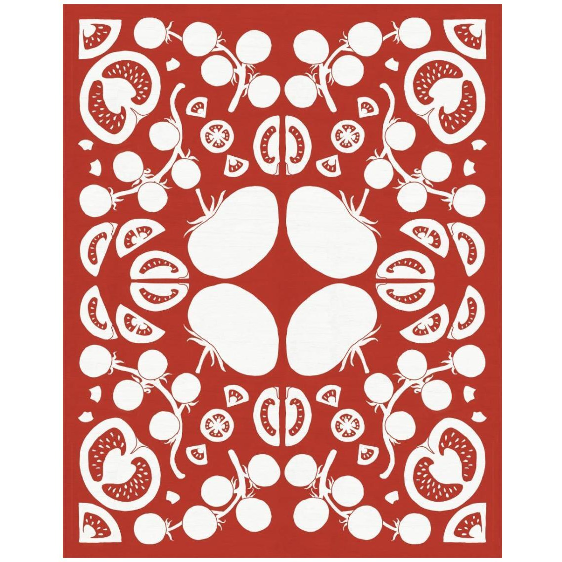 Retro Tomato Otomi Silhouette -Paper Art-24&quotx30"