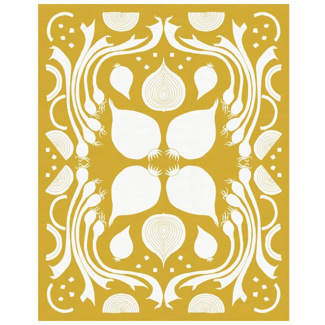 Retro Onion Otomi Silhouette -Paper Art-22&quotx26"