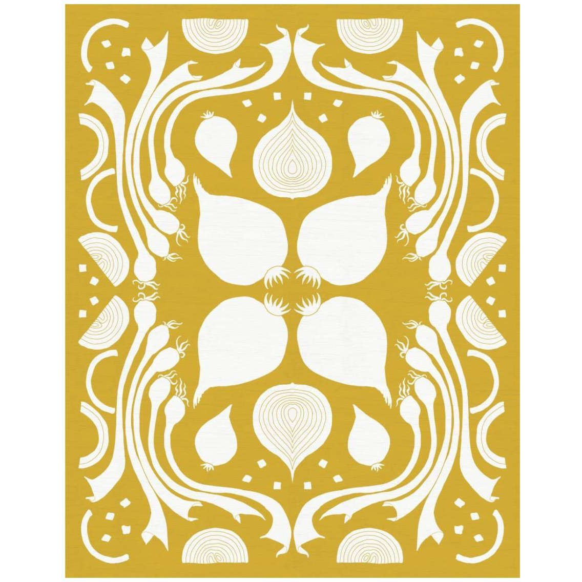 Retro Onion Otomi Silhouette -Paper Art-24&quotx30"