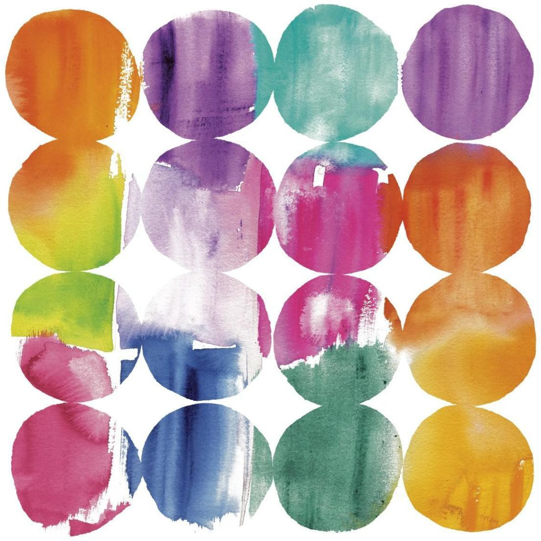 Spring Dots Crop with White Border -Paper Art-38&quotx38"