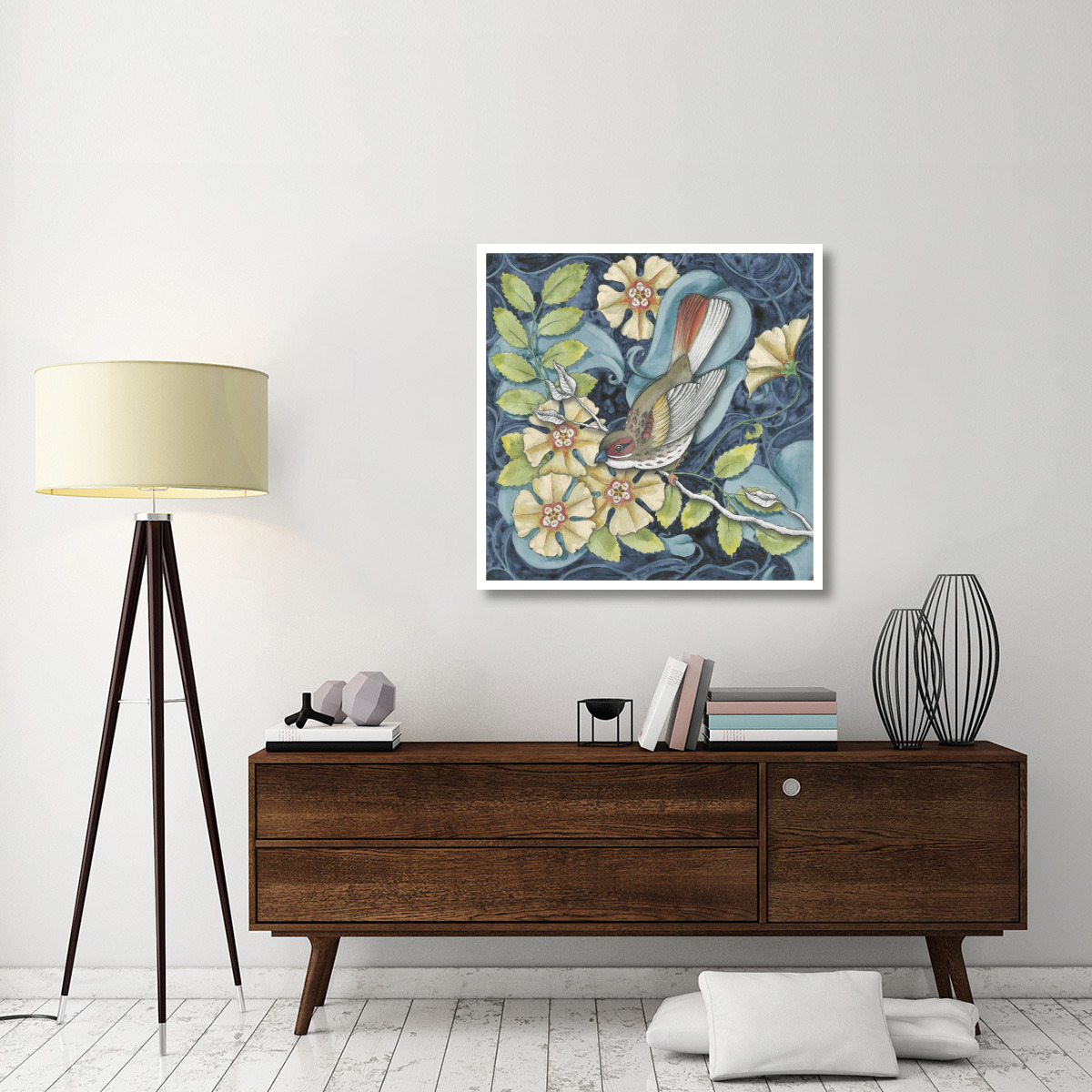 Arts and Crafts Bird II -Paper Art-38&quotx38"