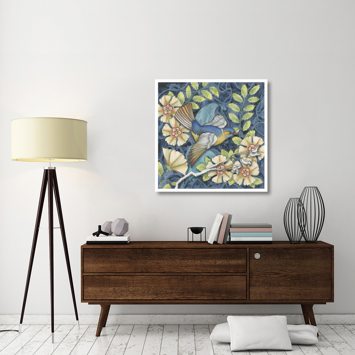 Arts and Crafts Bird III -Paper Art-38&quotx38"