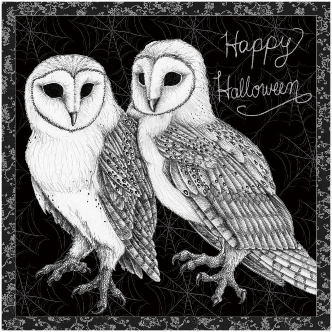 Arsenic and Old Lace Happy Halloween -Paper Art-32&quotx32"
