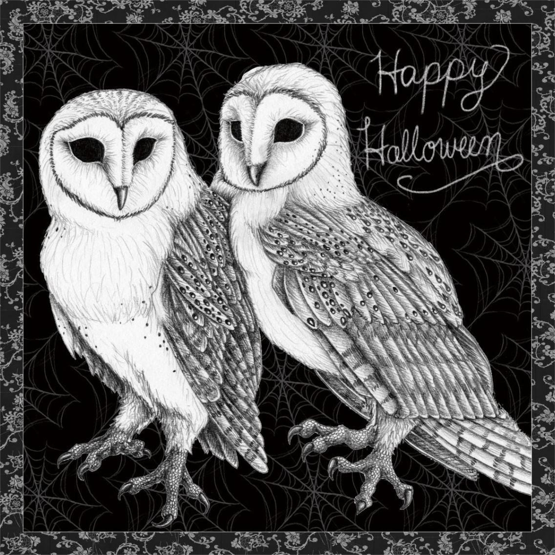 Arsenic and Old Lace Happy Halloween -Paper Art-38&quotx38"