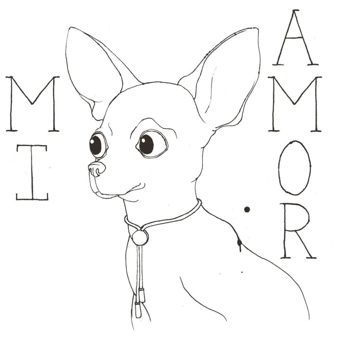 Puppy Love Chihuahua -Paper Art-42&quotx42"