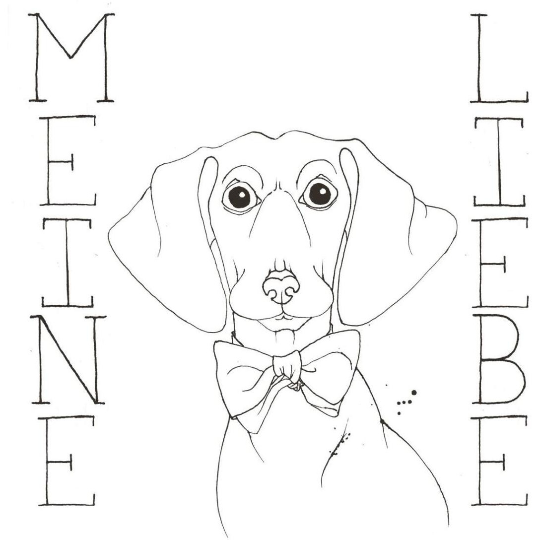 Puppy Love Dachshund -Paper Art-42&quotx42"