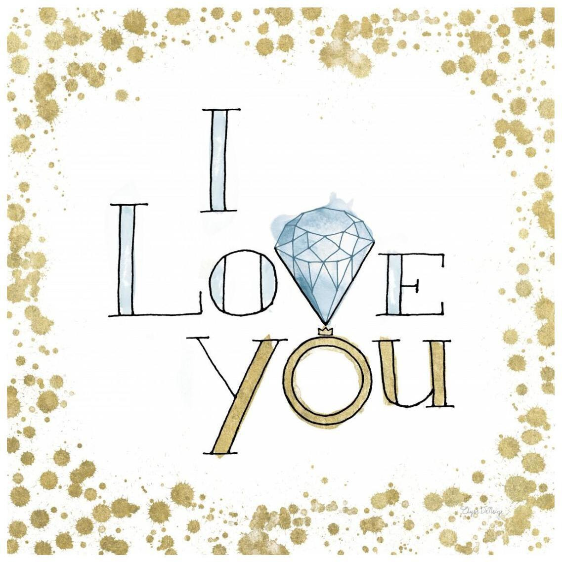 Love Rocks I -Paper Art-26&quotx26"