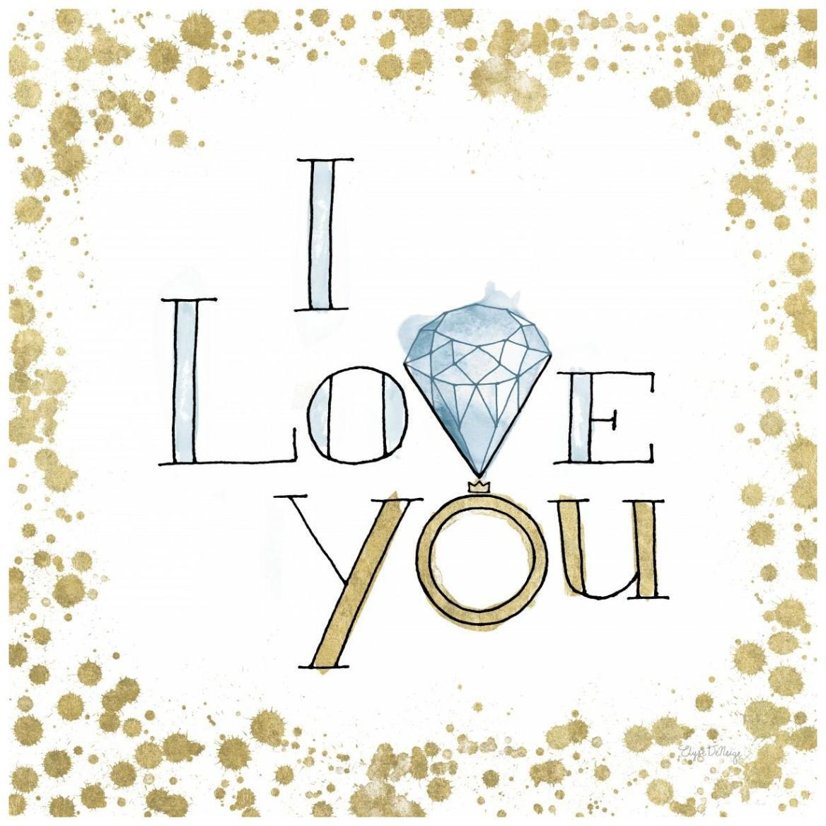 Love Rocks I -Paper Art-42&quotx42"