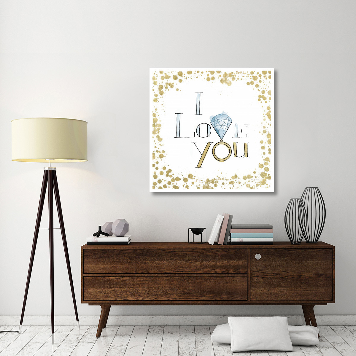 Love Rocks I -Paper Art-42&quotx42"