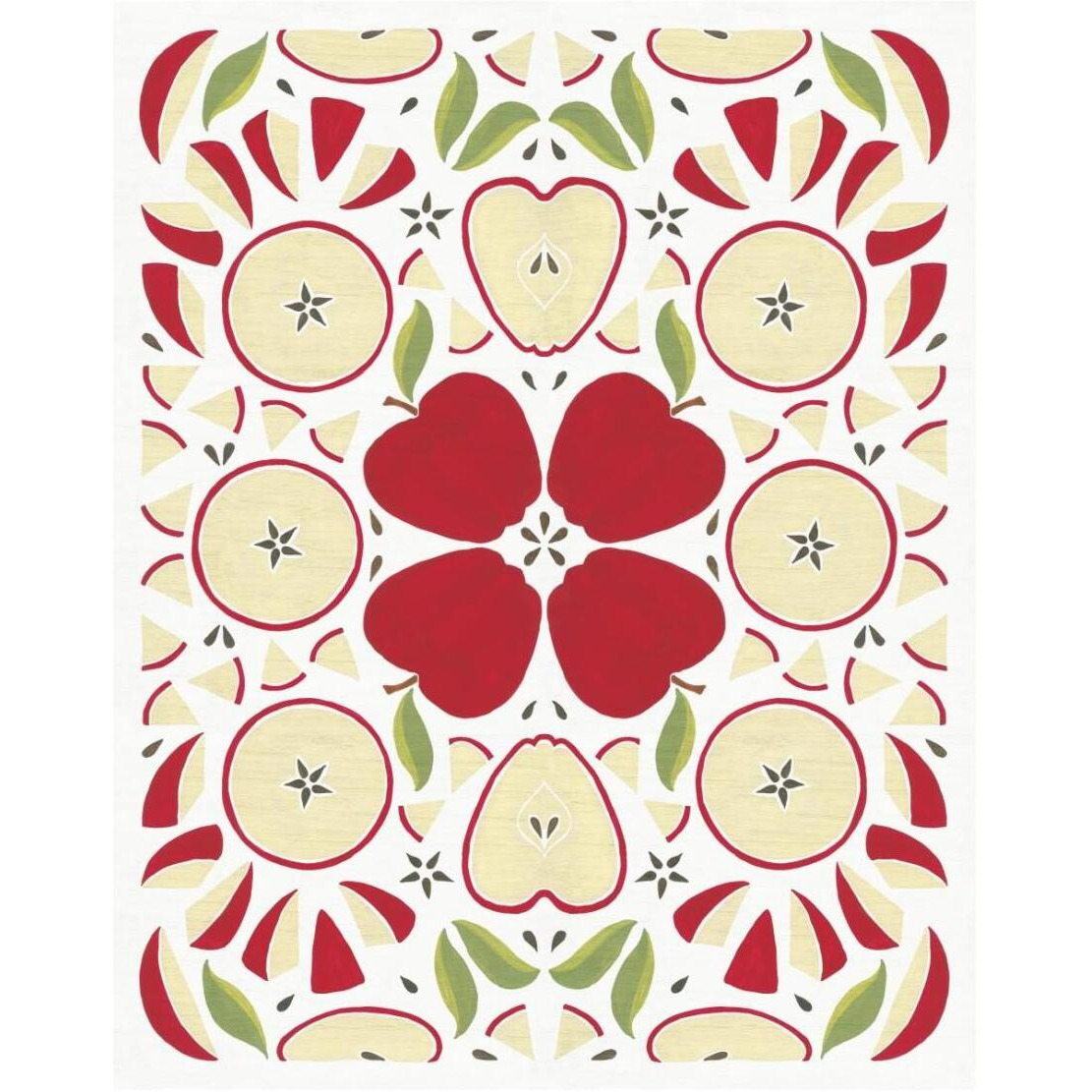 Retro Apple Otomi -Paper Art-22&quotx26"