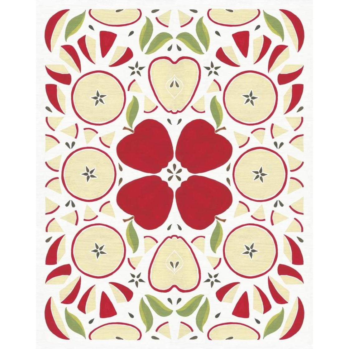 Retro Apple Otomi -Paper Art-24&quotx30"