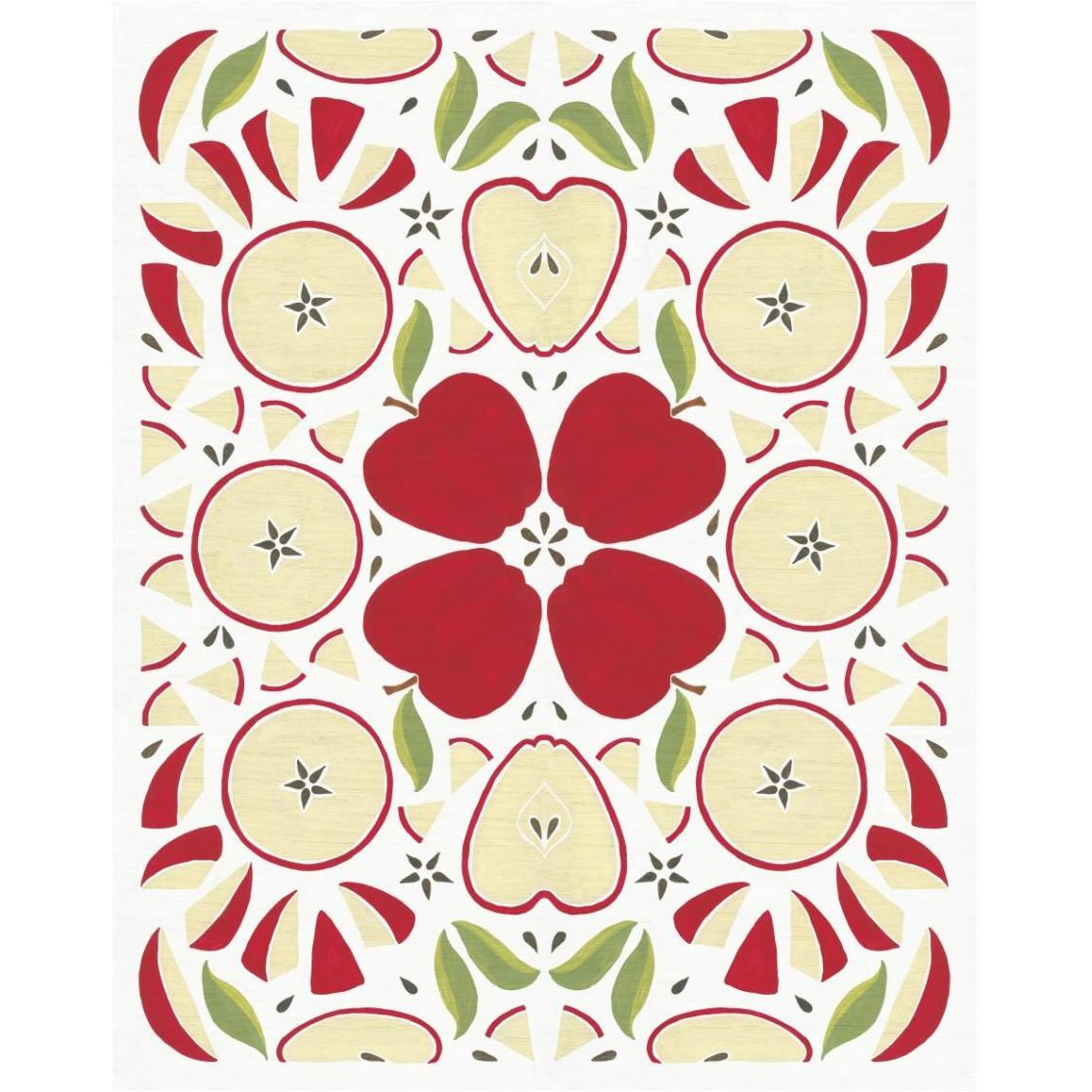 Retro Apple Otomi -Paper Art-30&quotx37"